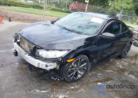 2018 Honda Civic Si из США, поврежденный, VIN 2HGFC3A54JH755809